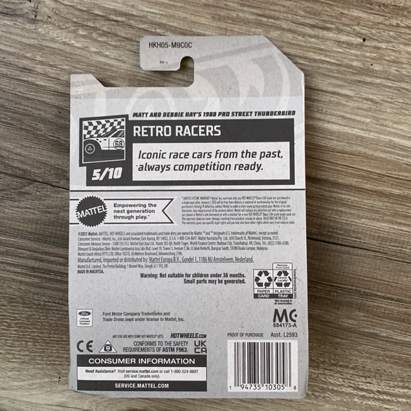 Hot Wheels Matt Debbie Hay's 1988 Pro Street Ford Thunderbird Hotwheels New 2023 - Picture 3 of 4